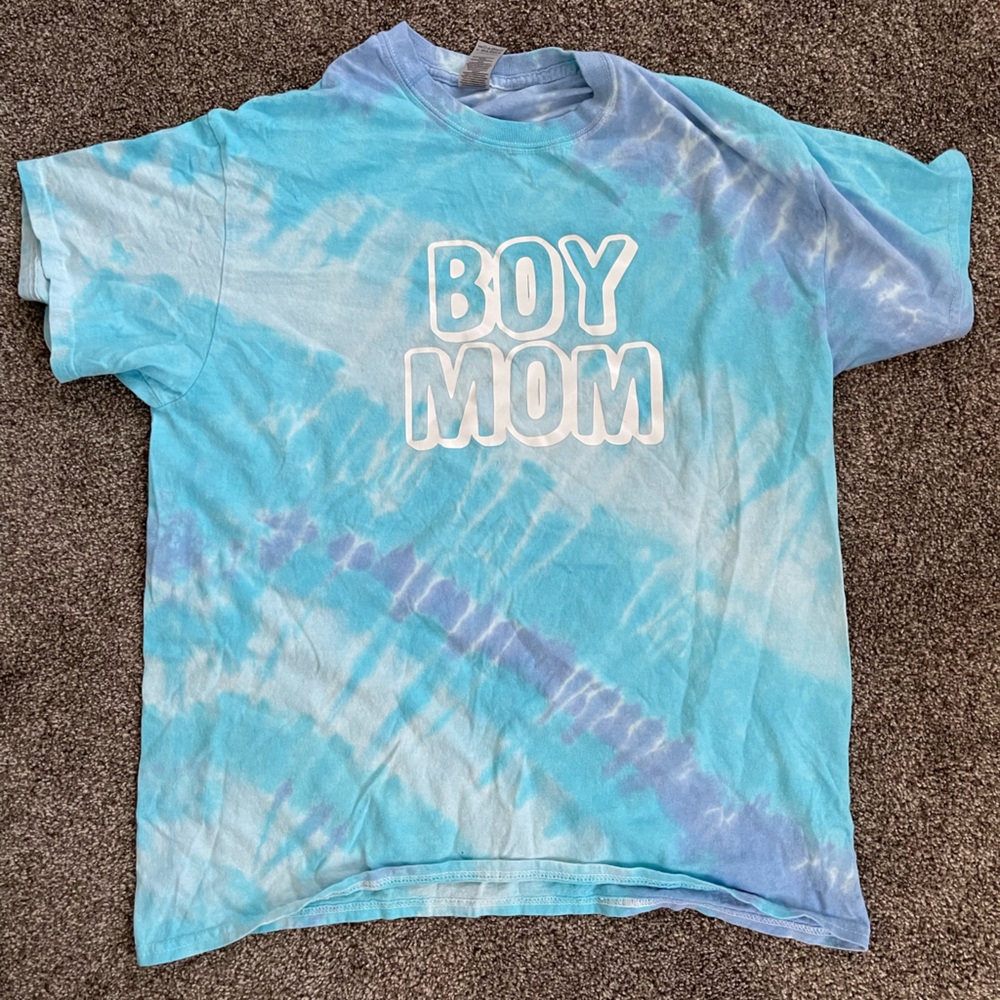 TIEDYE BOY MOM TSHIRT